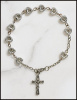 Heart -Shaped Rosary Bracelet